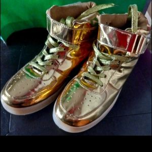 Liquid Gold Sneakers